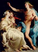 Pompeo Batoni Apollo and two Muses France oil painting artist